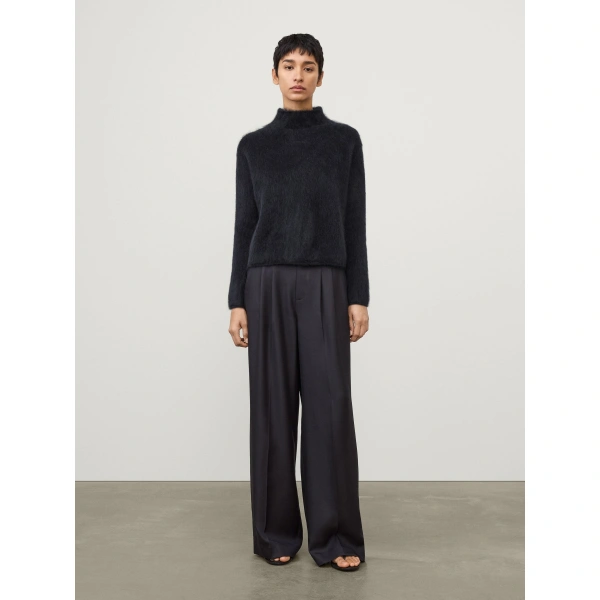 Lisa Yang Sandy Sweater in Black Brushed