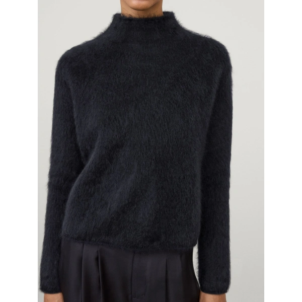 Lisa Yang Sandy Sweater in Black Brushed