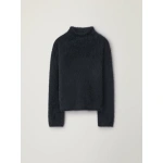 Lisa Yang Sandy Sweater in Black Brushed | Cashmere Sweaters | Coveti