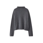 Lisa Yang Sandy Sweater in Graphite | Cashmere Sweaters | Coveti