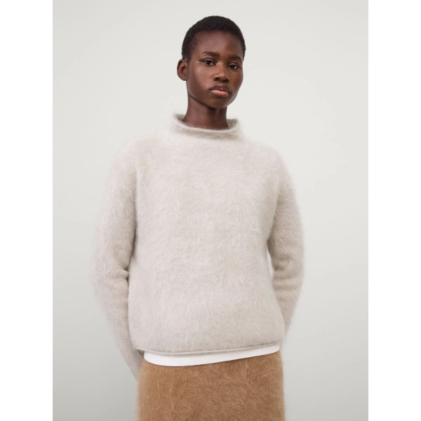 Lisa Yang Sandy Sweater in Sand Brushed
