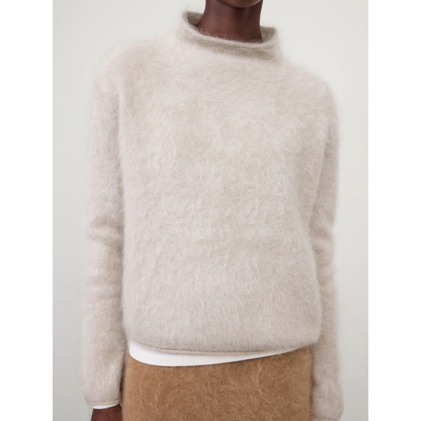 Lisa Yang Sandy Sweater in Sand Brushed