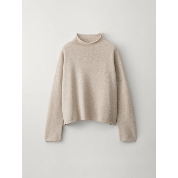 Lisa Yang Sandy Sweater in Sand | Cashmere Sweaters | Coveti