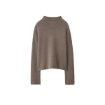 Lisa Yang Sandy Sweater in Truffle | Cashmere Sweaters | Coveti