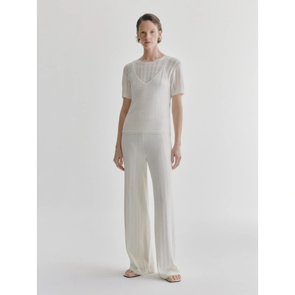 Lisa Yang Shannen Trousers in Salt