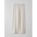 Lisa Yang Shannen Trousers in Salt | Wide-Leg Pants | Coveti