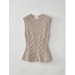 Lisa Yang Signy Top in Sand | Sleeveless & Tank Tops | Coveti