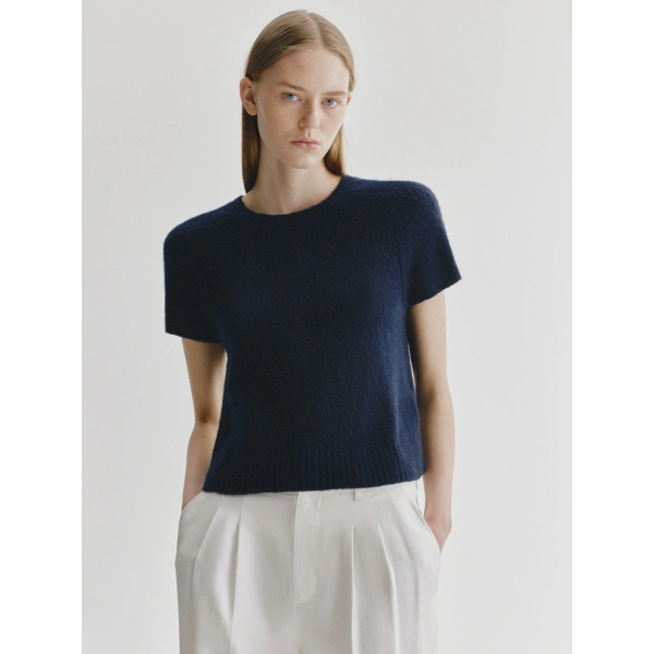 Lisa Yang Siona T-Shirt in Navy