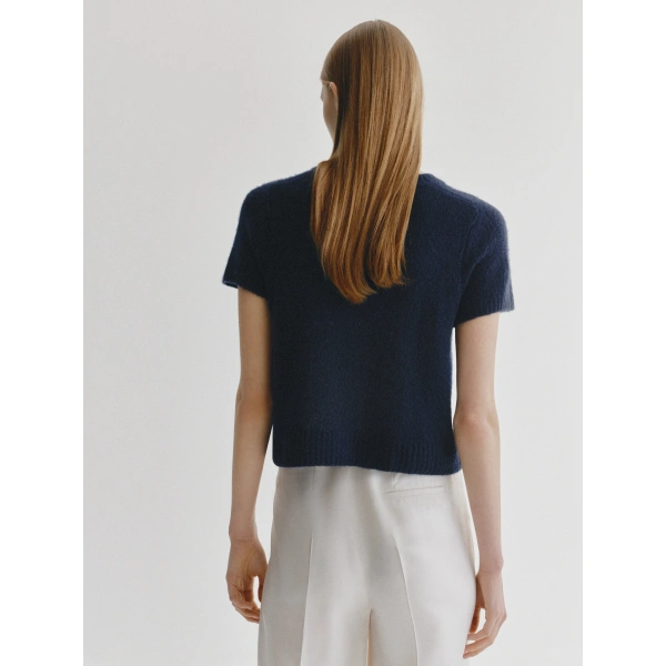 Lisa Yang Siona T-Shirt in Navy