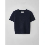 Lisa Yang Siona T-Shirt in Navy | T-Shirts | Coveti