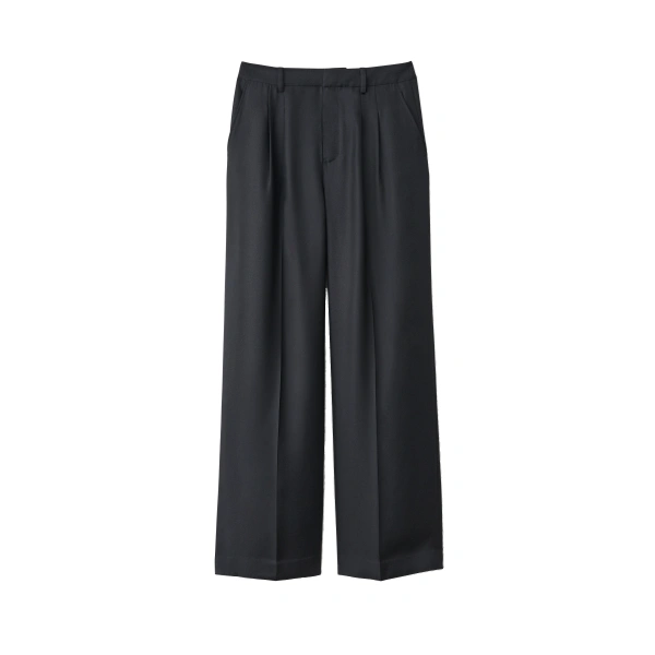 Tailored Wide Leg Trousers in Midnight