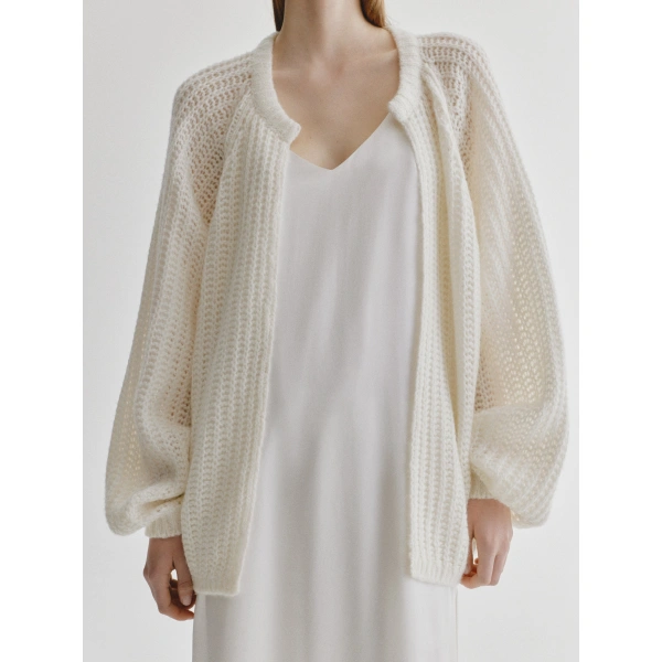 Lisa Yang Thena Cardigan in Cream