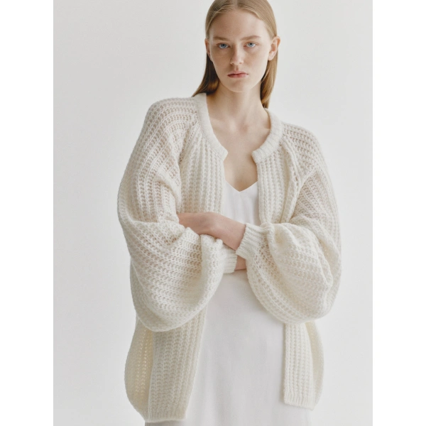 Lisa Yang Thena Cardigan in Cream