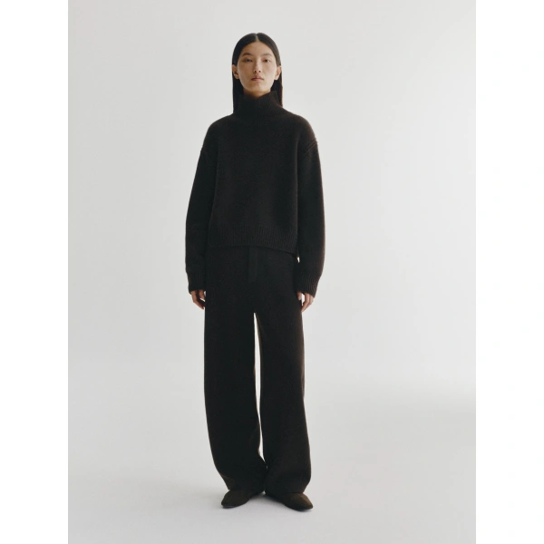 Lisa Yang Tiona Sweater in Dark Oak