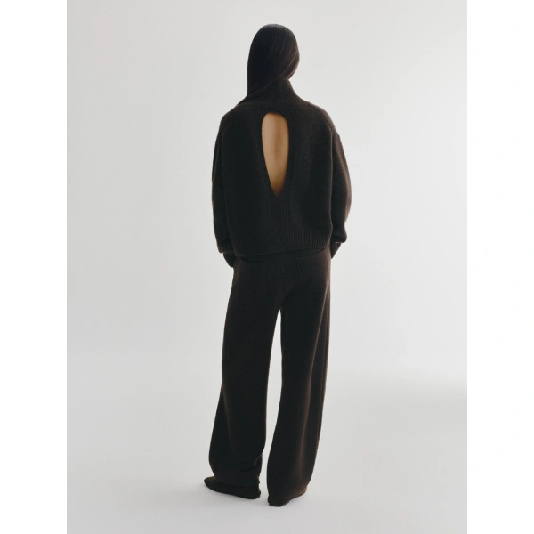 Lisa Yang Tiona Sweater in Dark Oak