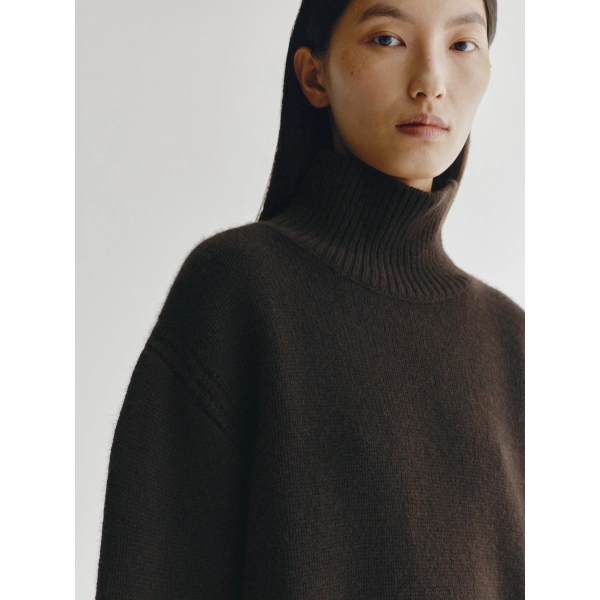 Lisa Yang Tiona Sweater in Dark Oak