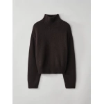 Lisa Yang Tiona Sweater in Dark Oak | Cashmere Sweaters | Coveti