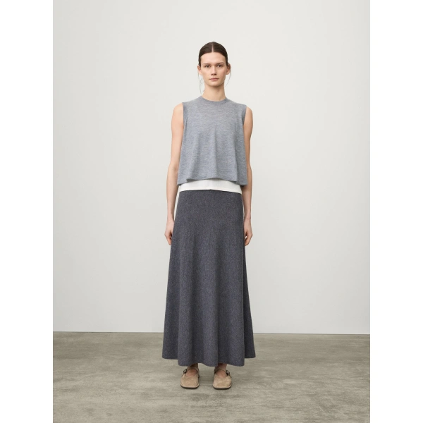 Lisa Yang Torie Skirt in Graphite