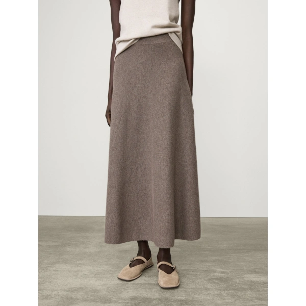 Lisa Yang Torie Skirt in Truffle