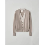 Lisa Yang Vani Cardigan in Sand and Cream | Cardigans | Coveti