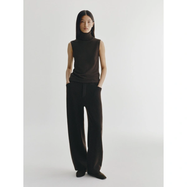 Lisa Yang Veda Trousers in Dark Oak