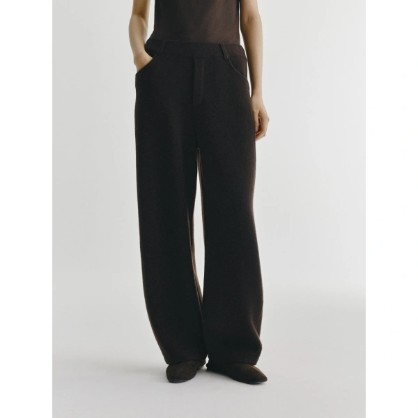 Lisa Yang Veda Trousers in Dark Oak