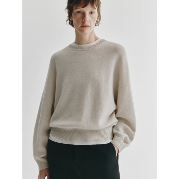 Lisa Yang Veira Sweater in Oyster