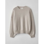 Lisa Yang Veira Sweater in Oyster | Cashmere Sweaters | Coveti