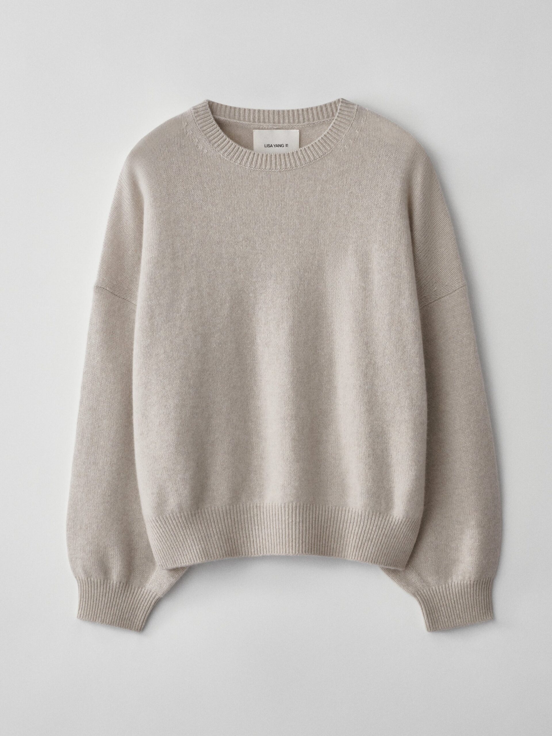 Lisa Yang Veira Sweater in Oyster Lisa Yang Veira Sweater in Oyster | Cashmere Sweaters | Coveti