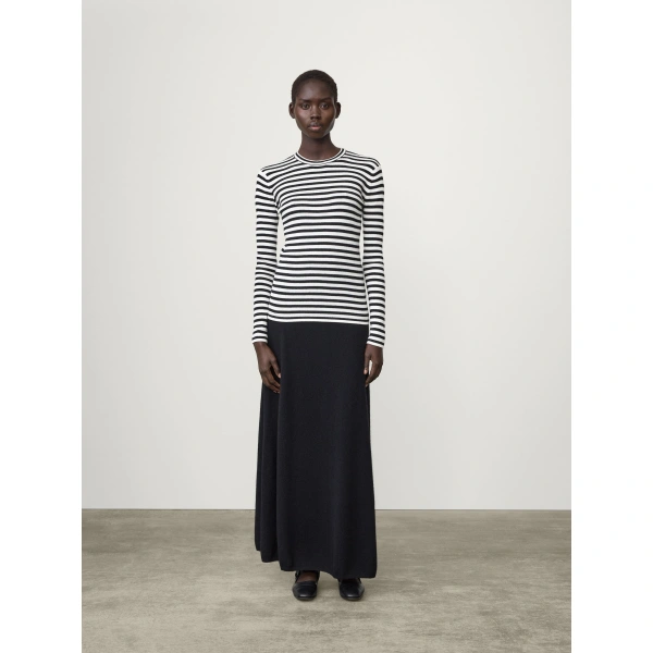 Lisa Yang Vivian Top in Salt and Noir