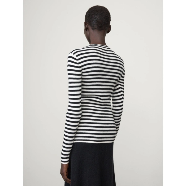 Lisa Yang Vivian Top in Salt and Noir