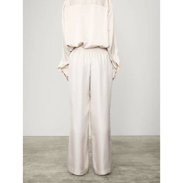 Lisa Yang Wide Leg Trousers in Champagne