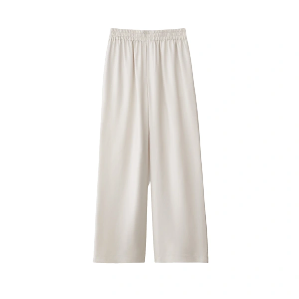 Wide Leg Trousers in Champagne