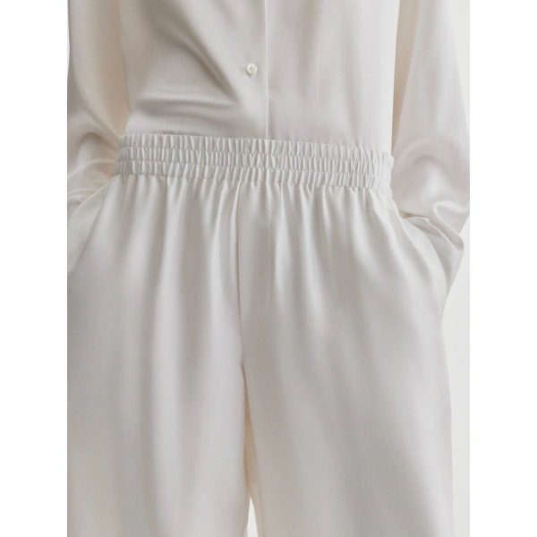 Lisa Yang Wide Leg Trousers in Meringue