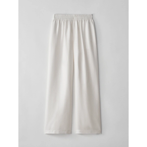 Wide Leg Trousers in Meringue