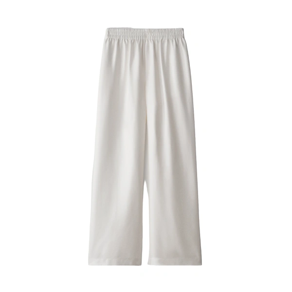 Wide Leg Trousers in Meringue