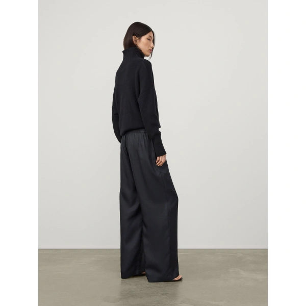 Lisa Yang Wide Leg Trousers in Midnight