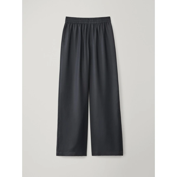 Wide Leg Trousers in Midnight