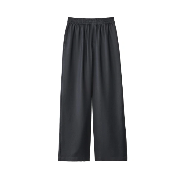Wide Leg Trousers in Midnight