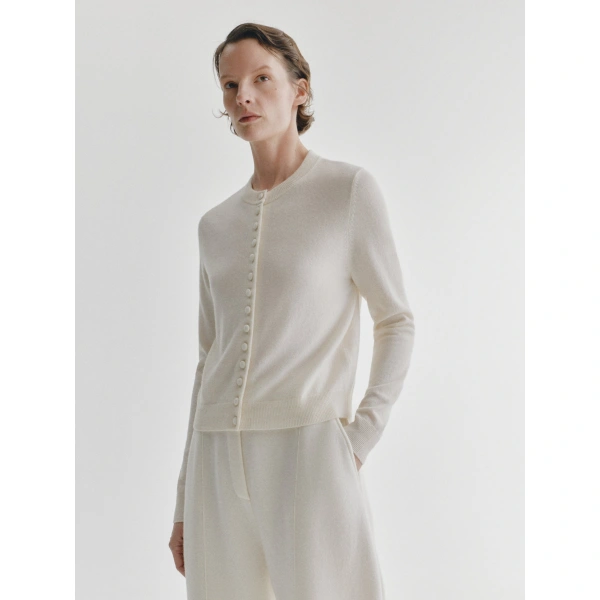 Lisa Yang Wilona Cardigan in Cream