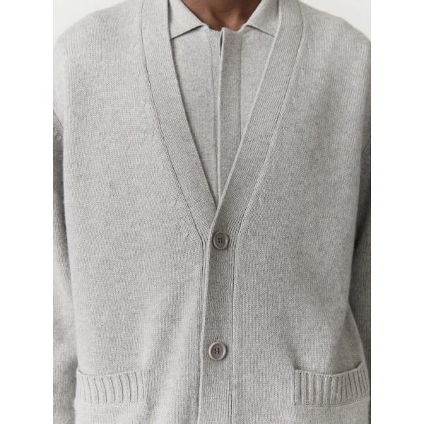 Lisa Yang Wilson Cardigan in Dove Grey