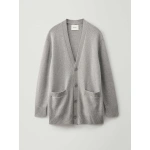Lisa Yang Wilson Cardigan in Dove Grey | Knitwear | Coveti