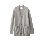 Lisa Yang Wilson Cardigan in Dove Grey | Knitwear | Coveti