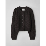 Lisa Yang Winroe Cardigan in Dark Oak | Cardigans | Coveti