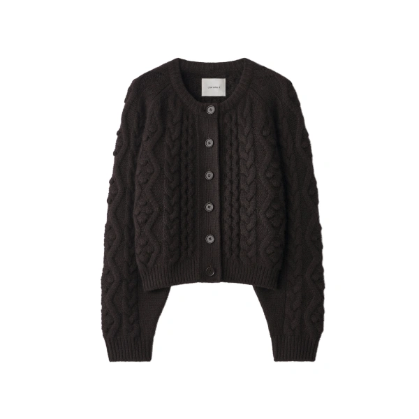 Winroe Cardigan in Dark Oak
