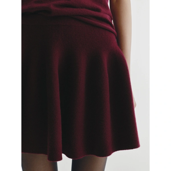 Lisa Yang Wren Skirt in Deep Plum