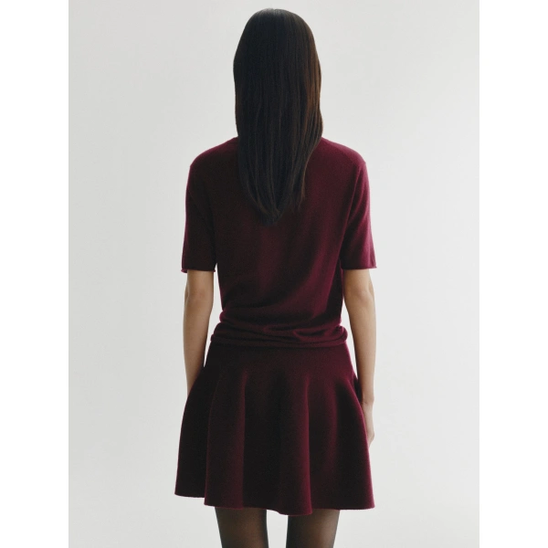 Lisa Yang Wren Skirt in Deep Plum