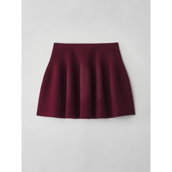 Lisa Yang Wren Skirt in Deep Plum | Mini Skirts | Coveti