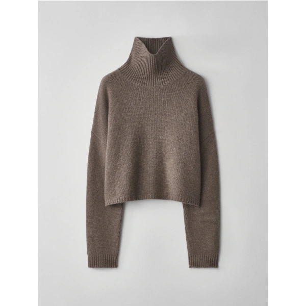 Lisa Yang Zerlina Sweater in Truffle | Cashmere Sweaters | Coveti