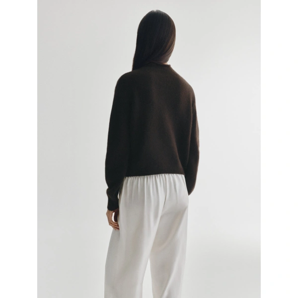 Lisa Yang Zirelle Cardigan in Dark Oak